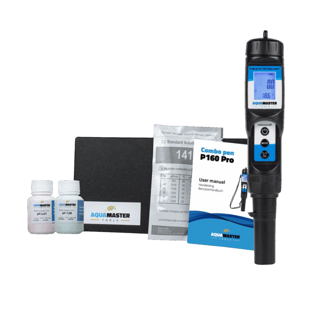 Aqua Master - pH, EC, TDS, PPM och Thermo Combo Pen P160 Pro