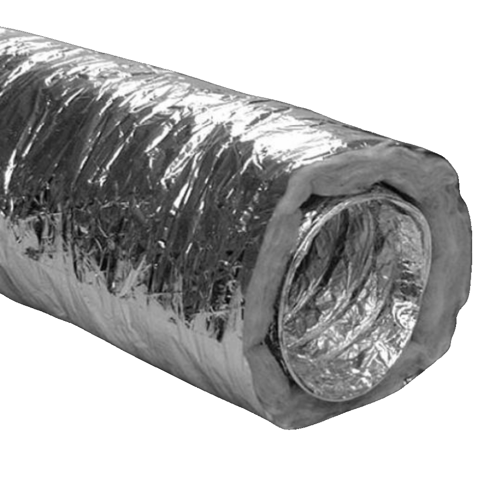 Ljudlös alu flexrör - 10 meter
