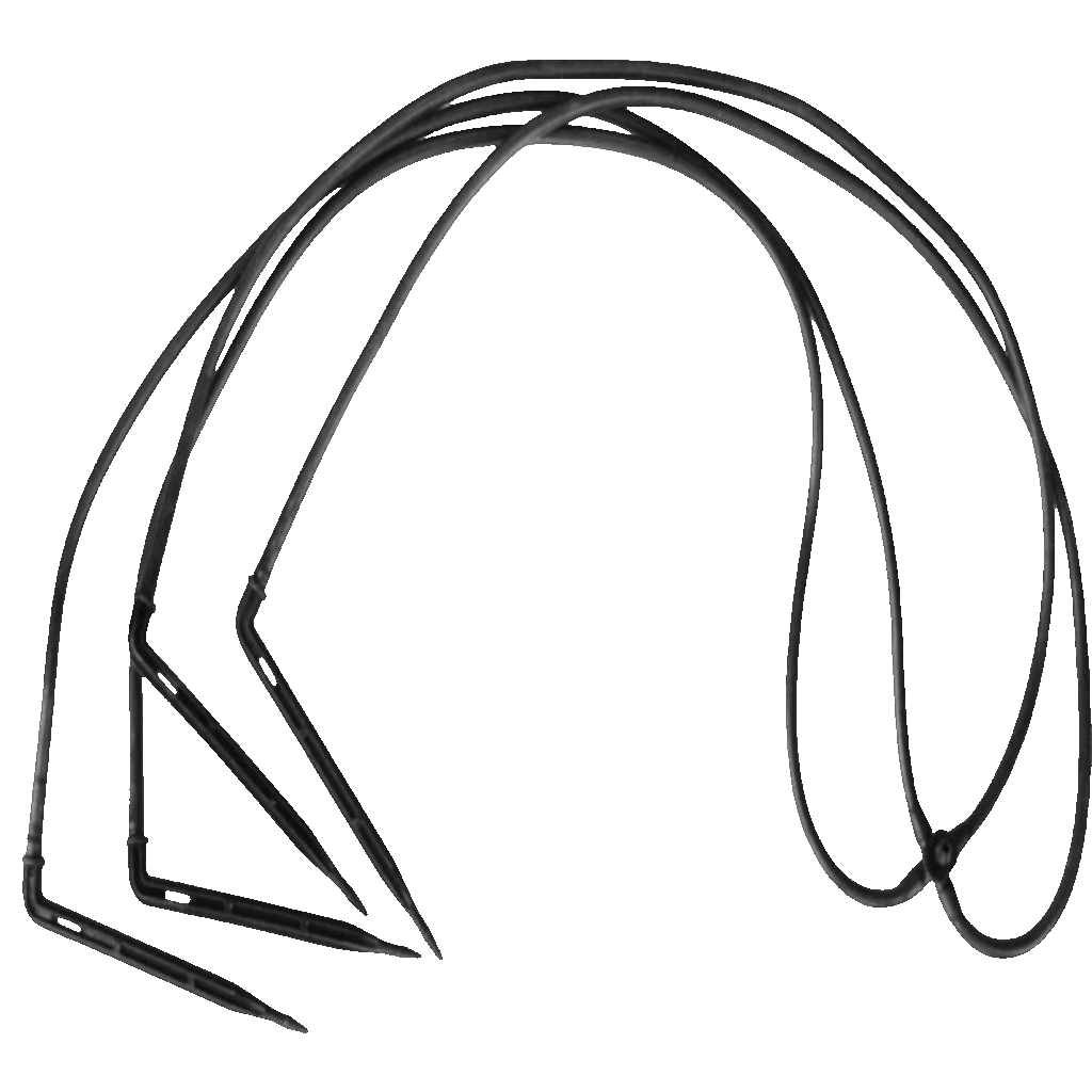 Spider-droppar 4x1m slang inkl droppar