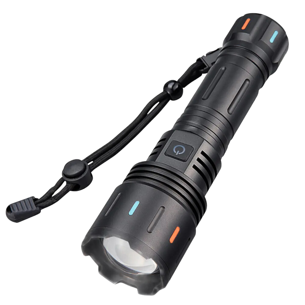 Extremt kraftfull ficklampa 10 000 lumen + uppladdningsbart batteri