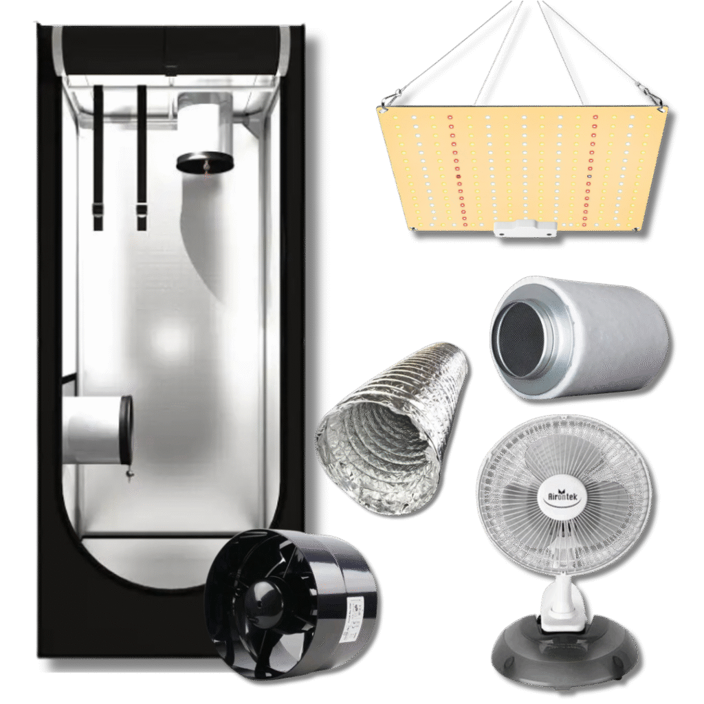 Komplett odlingskit - 50w LED-lampa