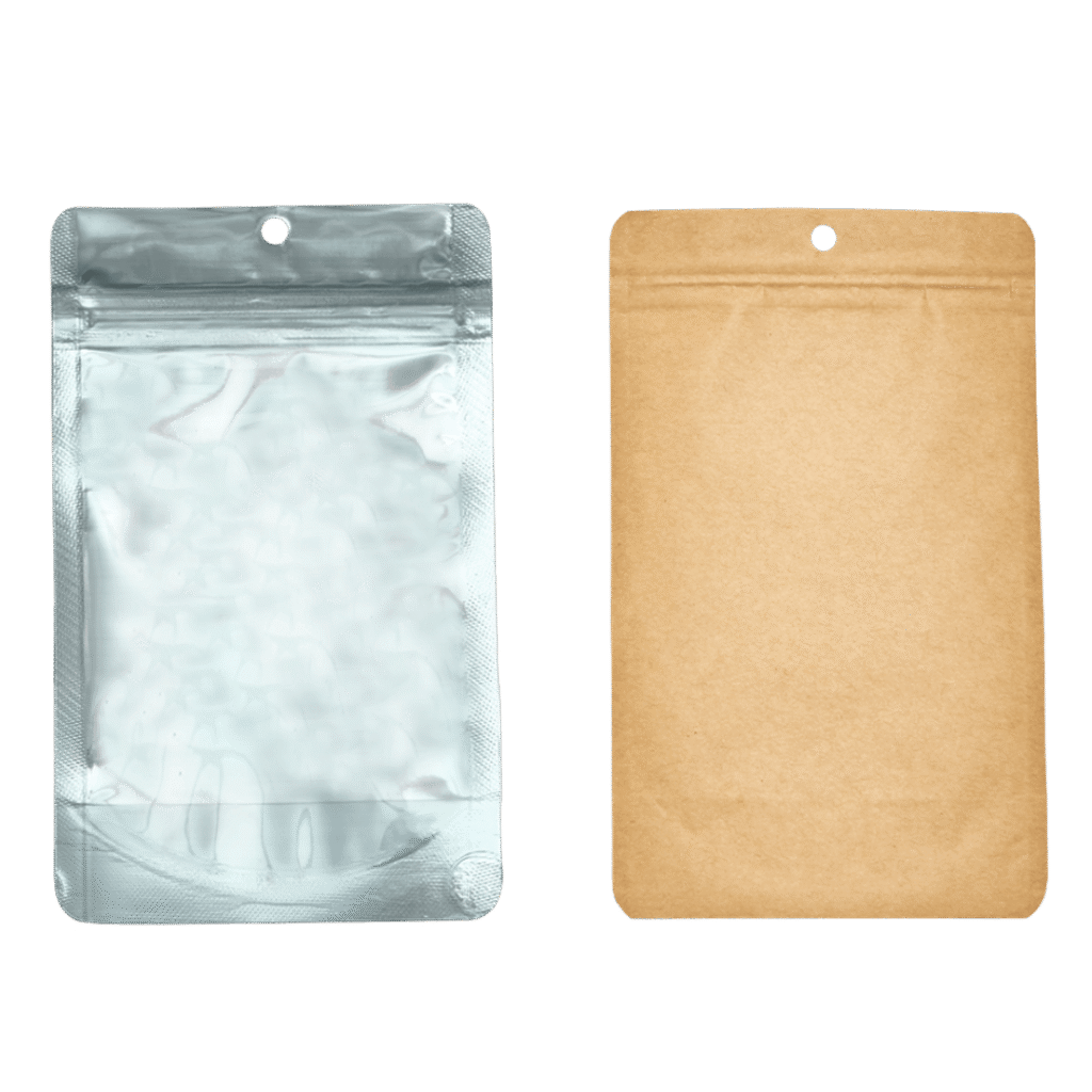 Qnubu Zip Bag Brun - 50 st. Luktfri