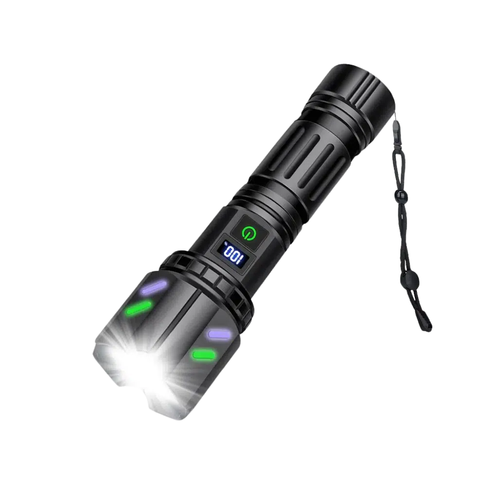 Dual Switch ficklampa 15 000 lumen + uppladdningsbart batteri