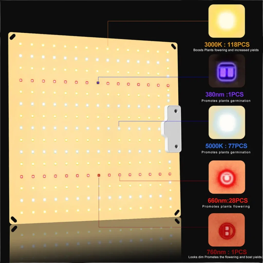 LED-ljus växt och blom - 120W